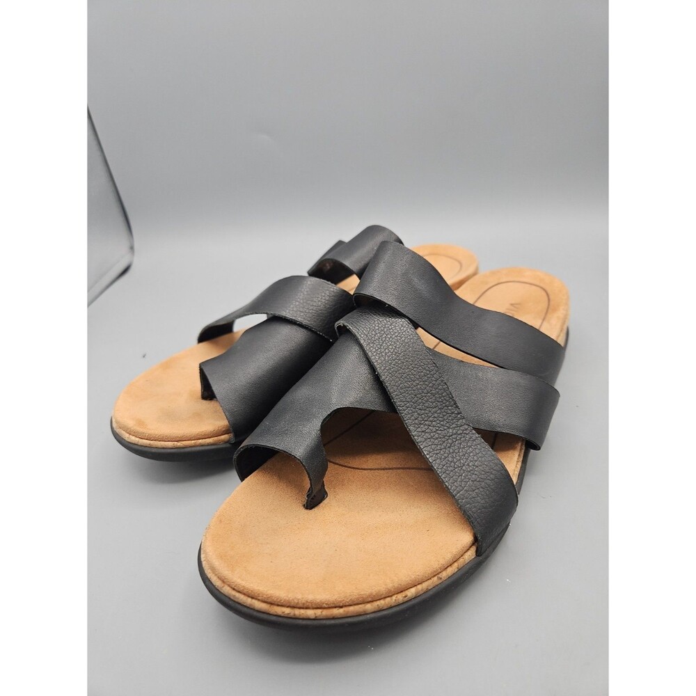 Vionic Luelle Women’s Black Leather Sandals  Size 11